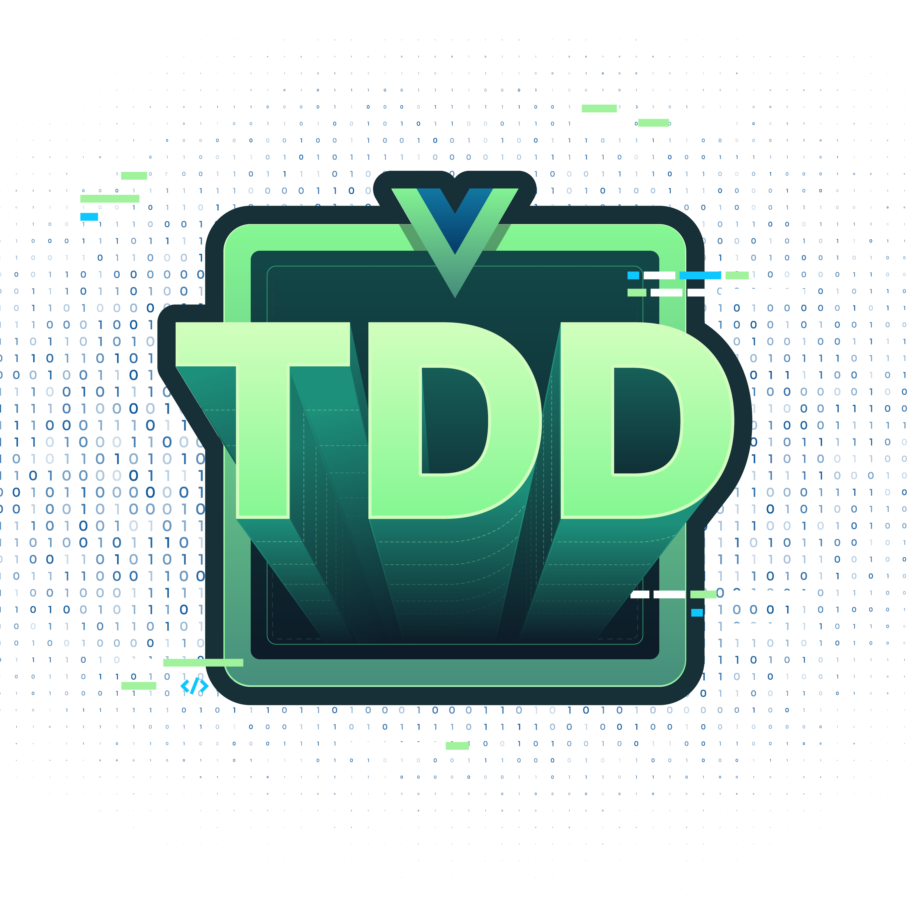 Illustration image of A “Wordle” on Test Driven Development in Vue.js